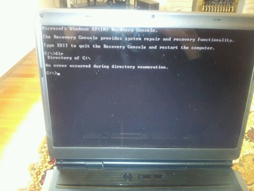 Hard drive error
