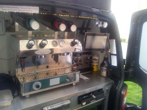 Really Awesome Coffee Van with android tablet